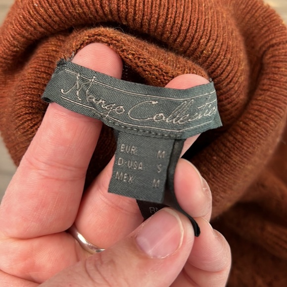 MNG MANGO COLLECTION BROWN TURTLE NECK SMALL - Picture 13 of 16